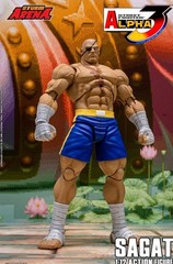 Storm Arena Street Fighter Alpha 3 Sagat 1:12 Action Figure Alt Heads Hands