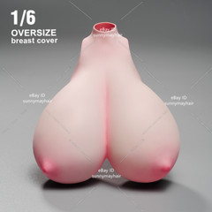 1:6 Female Bust Cover Pale Super Large Breast Model For 12” PH TBL Figure Body