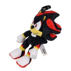 Sonic The Hedgehog Key Ring Plush Shadow Design Clip on Hook Keychain