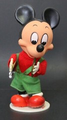 1970s Disney MICKEY MOUSE Mechanical & Musical Toy 28 x 12cm (11″ x 4.75″) Spain