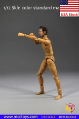 MCCToys 1/12 Male Muscle Narrow Shoulder Flexible Figure Body For 6″Figure Doll