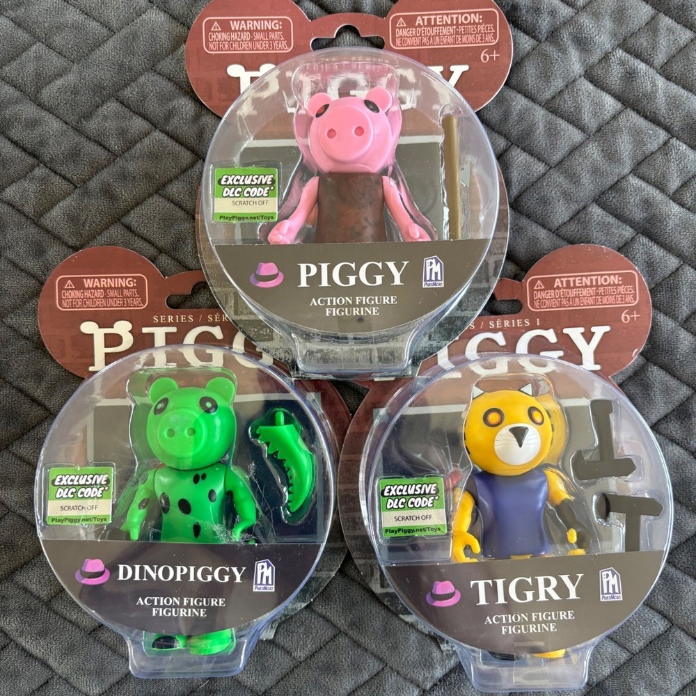 Roblox Series 1 Action Figure Lot Piggy DinoPiggy Tigry PhatMojo DLC New