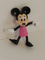 Disney Toybox Minnie Mouse Posable Action Figure Loose Hard Plastic 5.5″