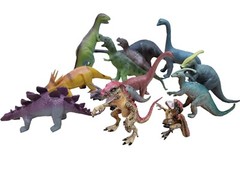 Vintage Lot Imperial Larami Hong Kong China Large Dinosaurs Toys 1985- 2000