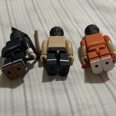 Medicom Toy KUBRICK Bruce Lee 3 Piece Mini Toy Figures Complete With Accessories