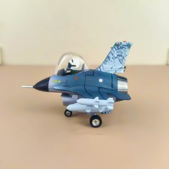NG Fortune Leopard Q-version Model F-16AM Fighter Jet Aircraft Model