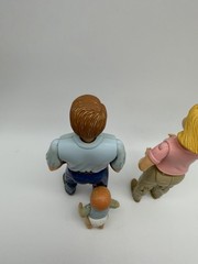 Fisher Price Loving Family Dollhouse Mom Dad Baby Figures Parents Child 1998 VTG
