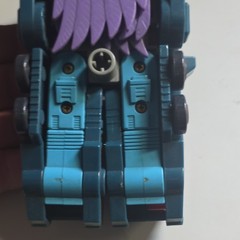 Transforming Truck Robot Action Figure Plastic, Blue/Purple/Black/Gray