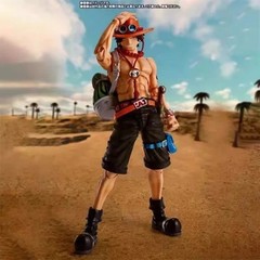 Bandai SHF Portgas D Ace One Piece Action Figure Articulated Toy Gift