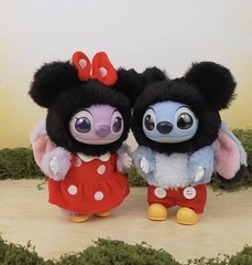 Minnie Angel- Disney Stitch Adventure Series Blind Box Figures Toy Plush Pendant