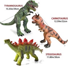 8 PCS Jumbo Dinosaur Toys for Kids Toddler 3-5 5-7 Years,Perfect Dinosaur Par…