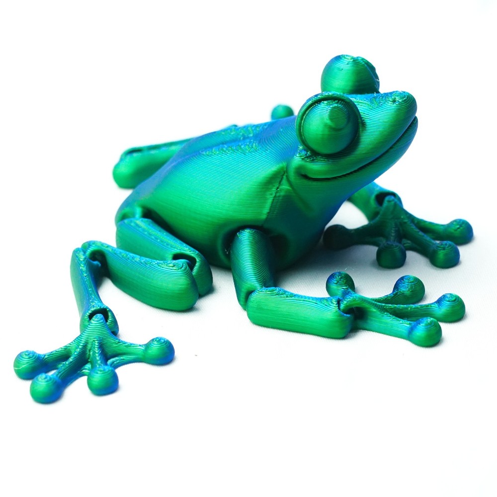 6.69inch 3D Printed Frog Model,Articulated Animals Figure,Fidget Toys Home Decor