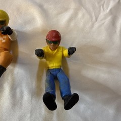 Lot of 2 Fisher Price Adventure People Race Car Driver Guys Vintage Rare Origina