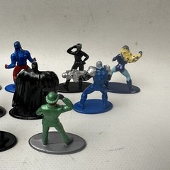 Lot Of 9 DC Comics Metal Figures Nano Jody Have Wear