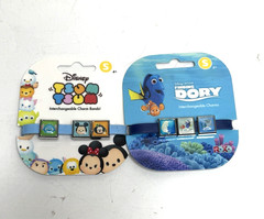 Disney Finding Dory + Mickey and Minnie Interchangeable Charm Bracelet 2Pc – New