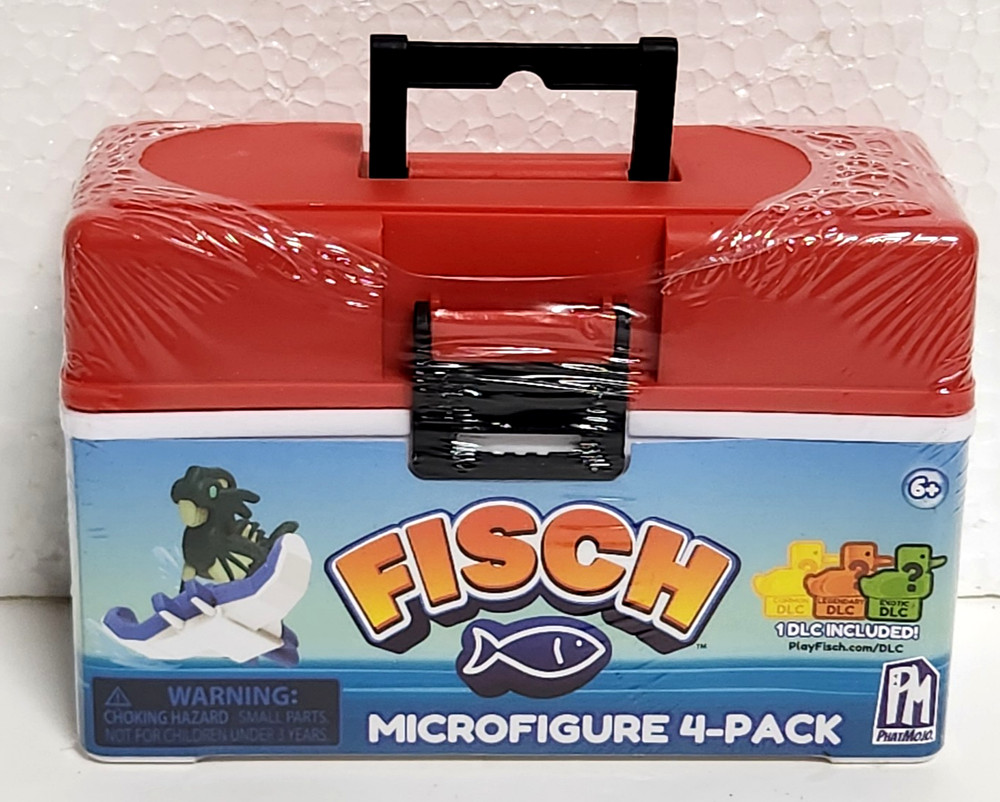 Roblox Fisch Microfigure 4pk & 1 DLC Tacklebox – Red – PhatMojo