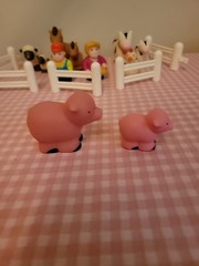 Battat Big Red Barn Farmer Farm Animals Fence Toddler Toy Lot