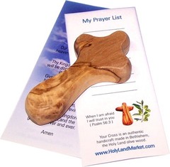 25 Small Pocket Holding Comfort Crosses, Hand Crosses (2.75 x 1.4 Inches, 25)