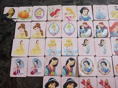 Disney Princess Memory Match Game Set Lot 51 tiles not all have matches