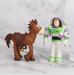 7Pcs/Set Toy Story 4 Action Figures Toy Woody Jessie Buzz Lightyear Forky Pig Be