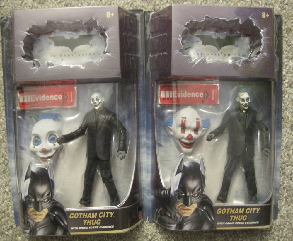 MATTEL BATMAN THE DARK KNIGHT JOKER GOTHAM CITY THUG FIGURE PLASTIC TOY SOLDIERS