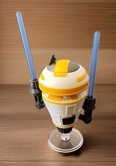 Star Clone Wars JEDI TRAINING DROID action figure LOOSE Lightsaber Fight Robot