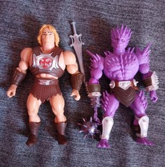 Mattel Masters of the Universe Origins SPIKOR & HE-MAN Movie 2 Figure Lot MOTU