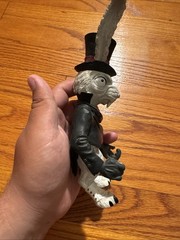 2001 American McGee Alice White Rabbit Figure Black Coat No Clock