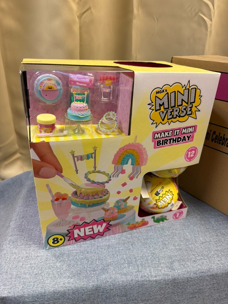 MGA Miniverse Make It Mini Birthday, Unopened Display Box with + 12 balls