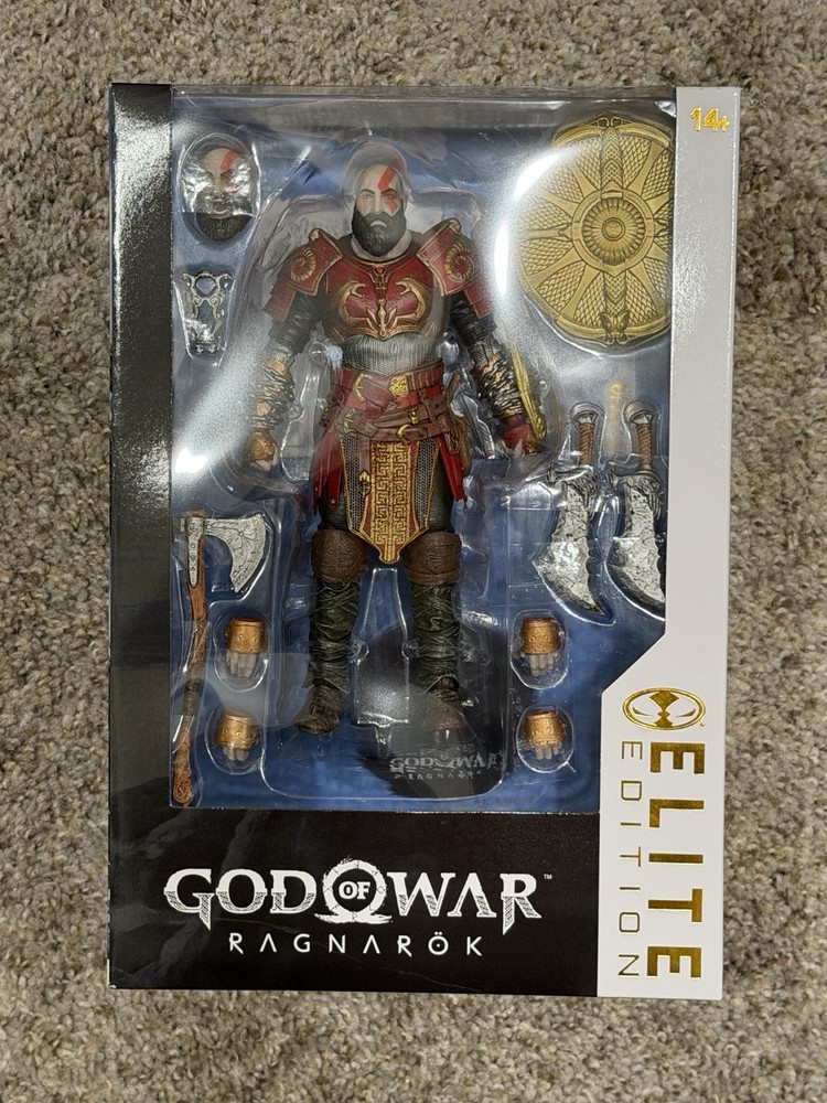 McFarlane Elite Edition #14 God of War RAGNAROK Kratos Action Figure IN HAND