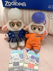 MINISO Zootopia Series Blindbox Confirmed Color, Plush Pendant & Keychain