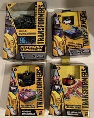 Transformers Buzzworthy Bumblebee Lot Of 4 Bonecrusher JAZZ Silverstreak Hasbro