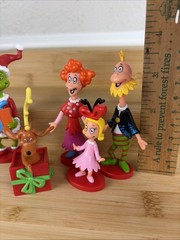 5 Collectible Figures Dr Seuss The Grinch Toy Christmas Gift Cindy Lou Who 2023