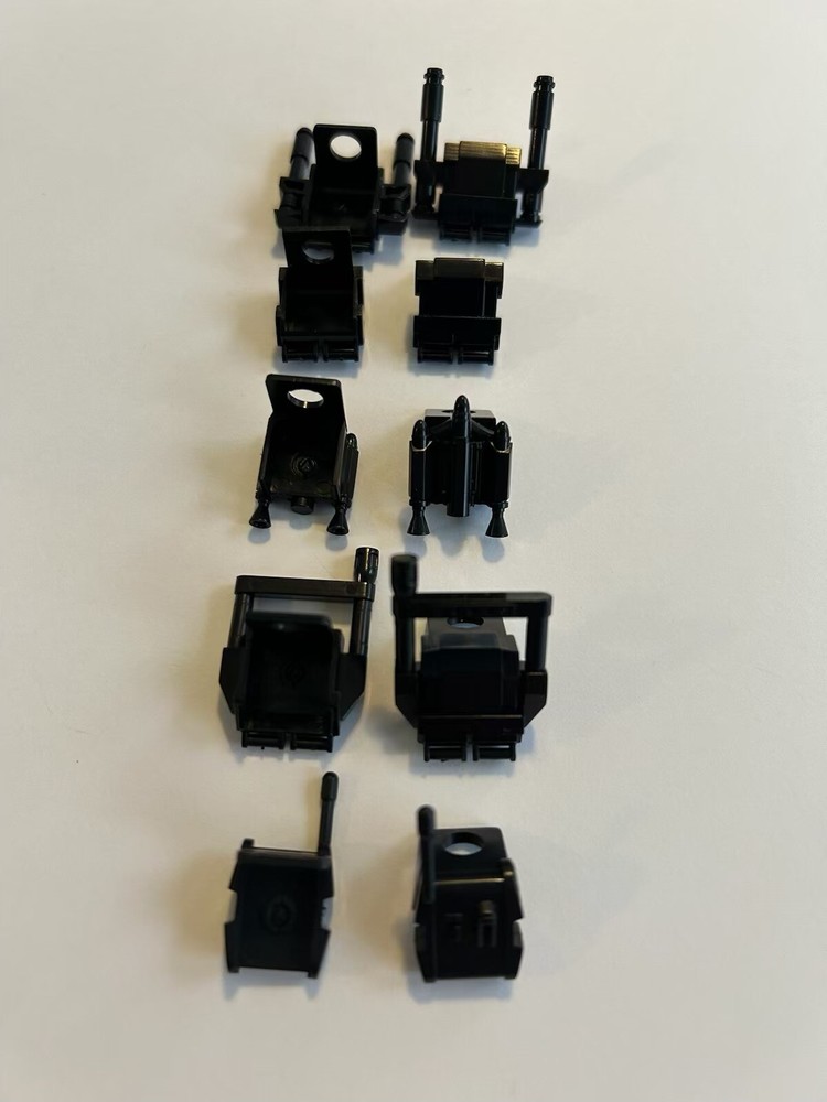 CAC Star Wars Clone Accessories Black Abs Plastic 10 pieces