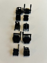 CAC Star Wars Clone Accessories Black Abs Plastic 10 pieces