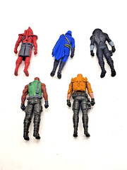 Greenbrier International Lot O 5 GI JOE COBRA DESTRO FIGURES 2 1/2 inches RARE
