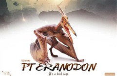 DINO DREAM 1/15 Pteranodon with Base Dinosaur Model GK Animal Figure Toys Gift