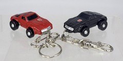 Transformers G1 WINDCHARGER Minibot Takara keychain + rare black chase 2003