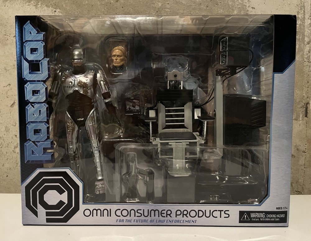 NECA Robocop Omni Consumer Products 7″ Action Figure & Chair Deluxe Box Set New