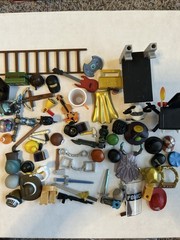 Roblox Weapons & Accessories 60 Items Lot Swords Body Parts Pistols Shield Hats