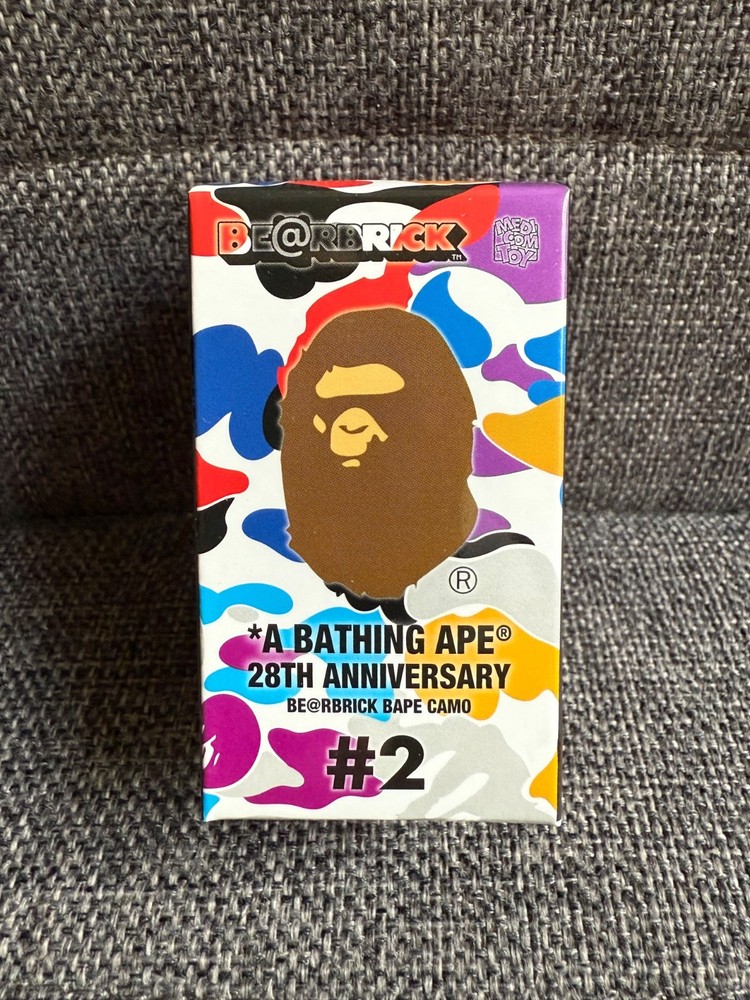 A Bathing Ape 28th Anniversary Bearbrick x Bape Camo #2, Unopened, US seller