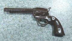 1960’s-70’s Marx Johnny Jane West Brown Pistol Nice Cond