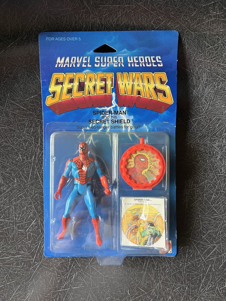 Vintage 1984 Secret Wars Spider-Man Still Sealed Marvel Figure Mattel