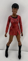 Vintage 2003 Star Trek Lieutenant Uhura Art Asylum + 2008 Captain Kirk Figure