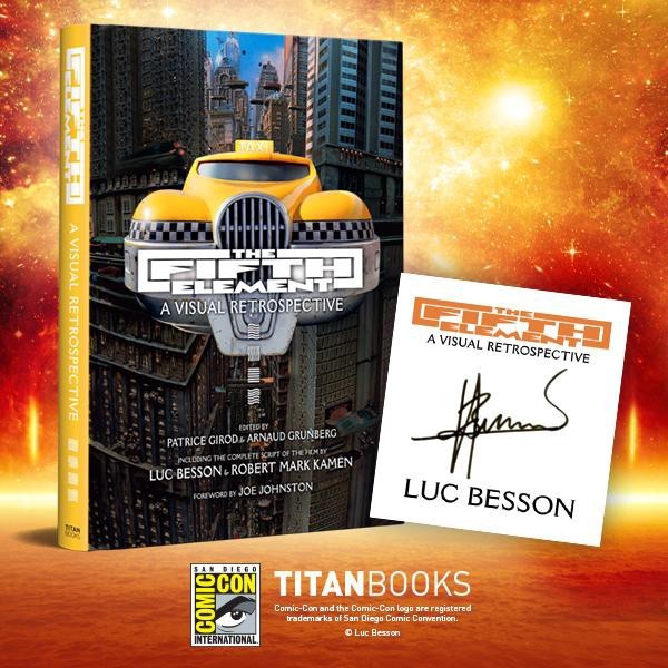 SDCC 2026 Titan The Fifth Element: A Visual Retrospective signed by Luc Besson