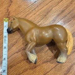 Schleich Horse Figurine Brown Draft Horse Stallion Toy 2001 Equine Figure Animal