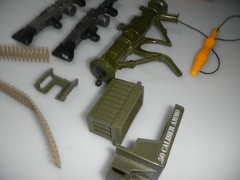1985 Rambo Figure Accessories Lot Force of Freedom Skyfire Missile Weapons Guns