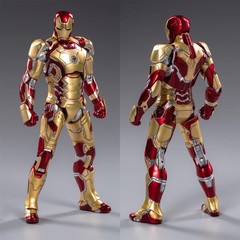 Marvel Avengers Iron Man Mark 42 MK42 Ironman Toy LED Light Action Figure Model