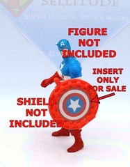Mattel Secret Wars CUSTOM Shield Insert ONLY For Vintage Captain America Figure