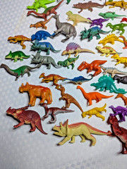 Lot of 130+ Plastic Rubber Dinosaurs 1 Battery Operated & Vintage Animals